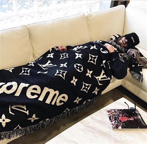 louis vuitton x supreme blanket|supreme x louis vuitton jacket.